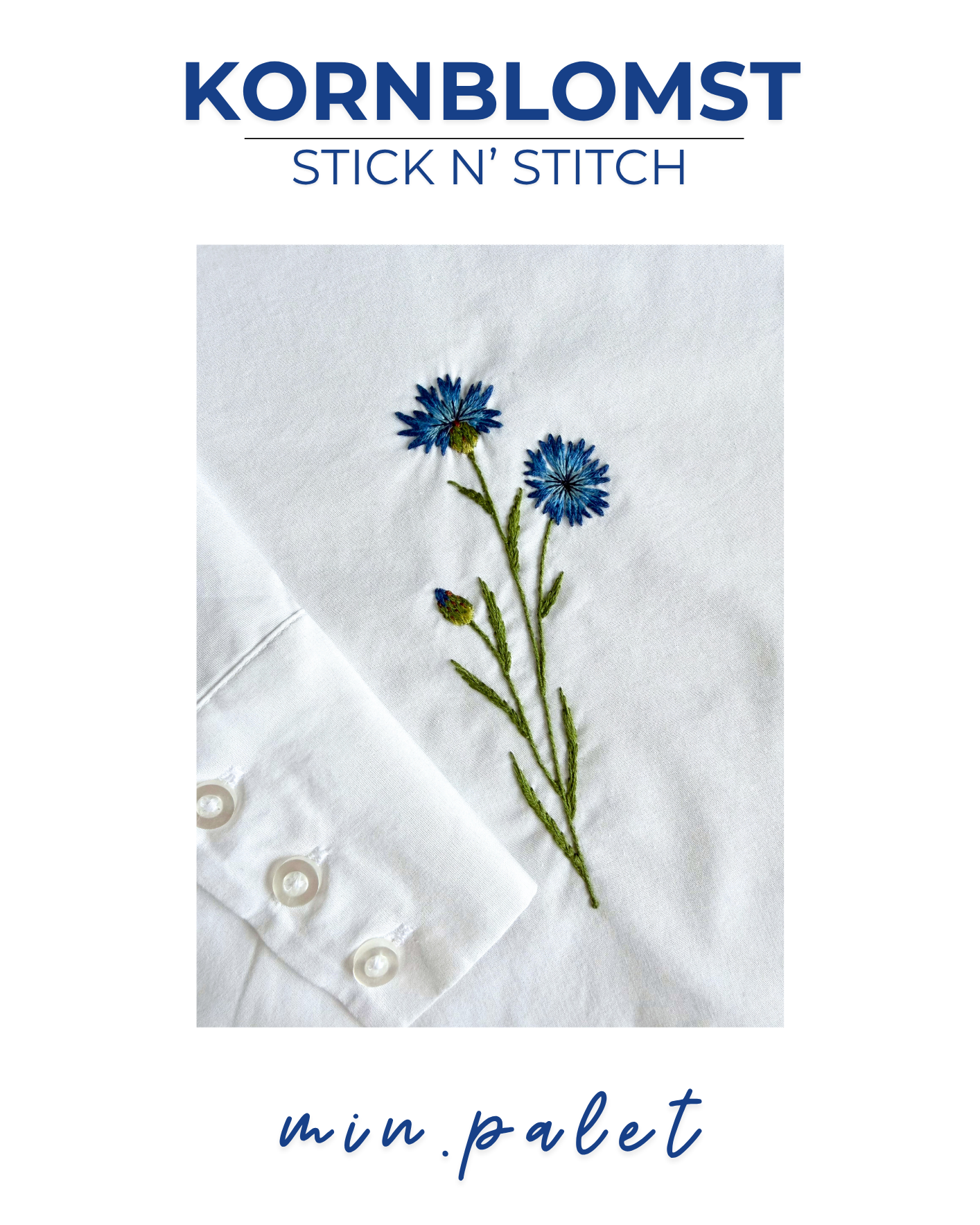 Stick n' Stitch - Kornblomst
