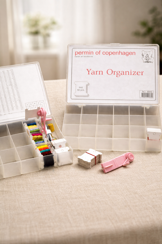 Opbevaringskasse til broderigarn