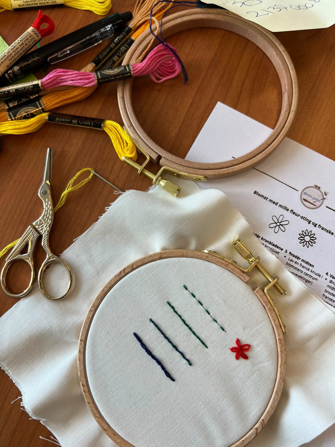 Broderiworkshop 10. juni 2026 - Samvær x min.palet