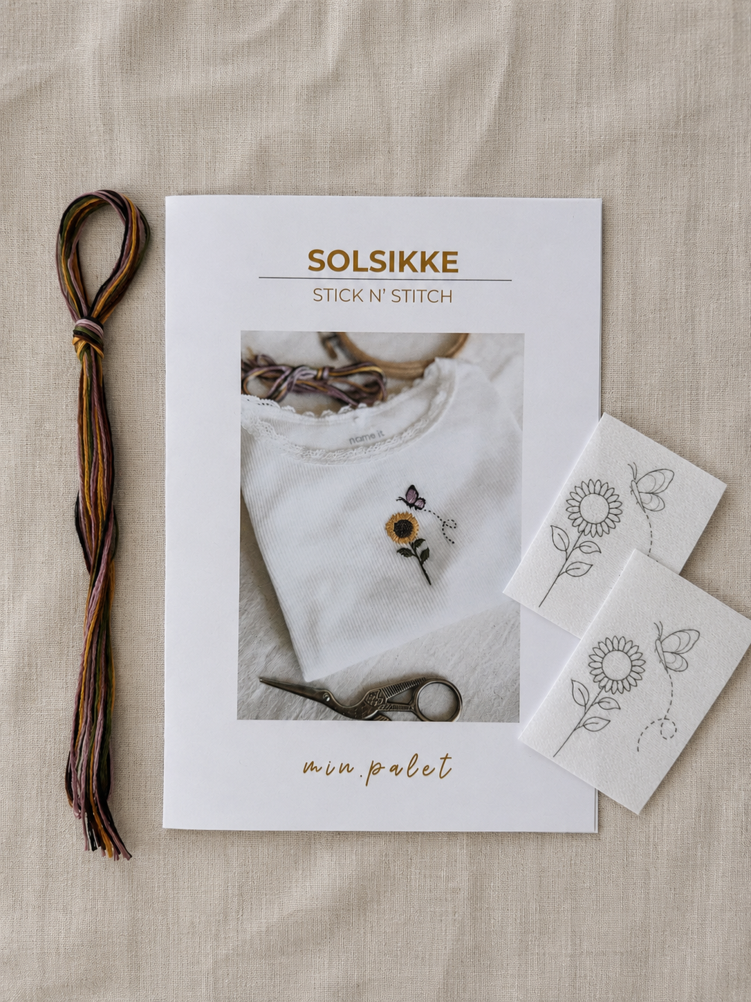 Stick n' Stitch - Solsikke broderikit