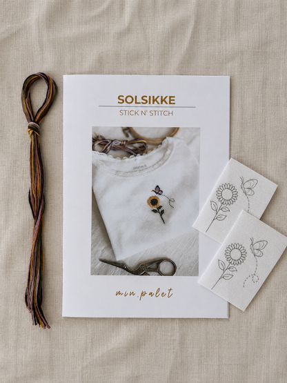 Stick n' Stitch - Solsikke broderikit