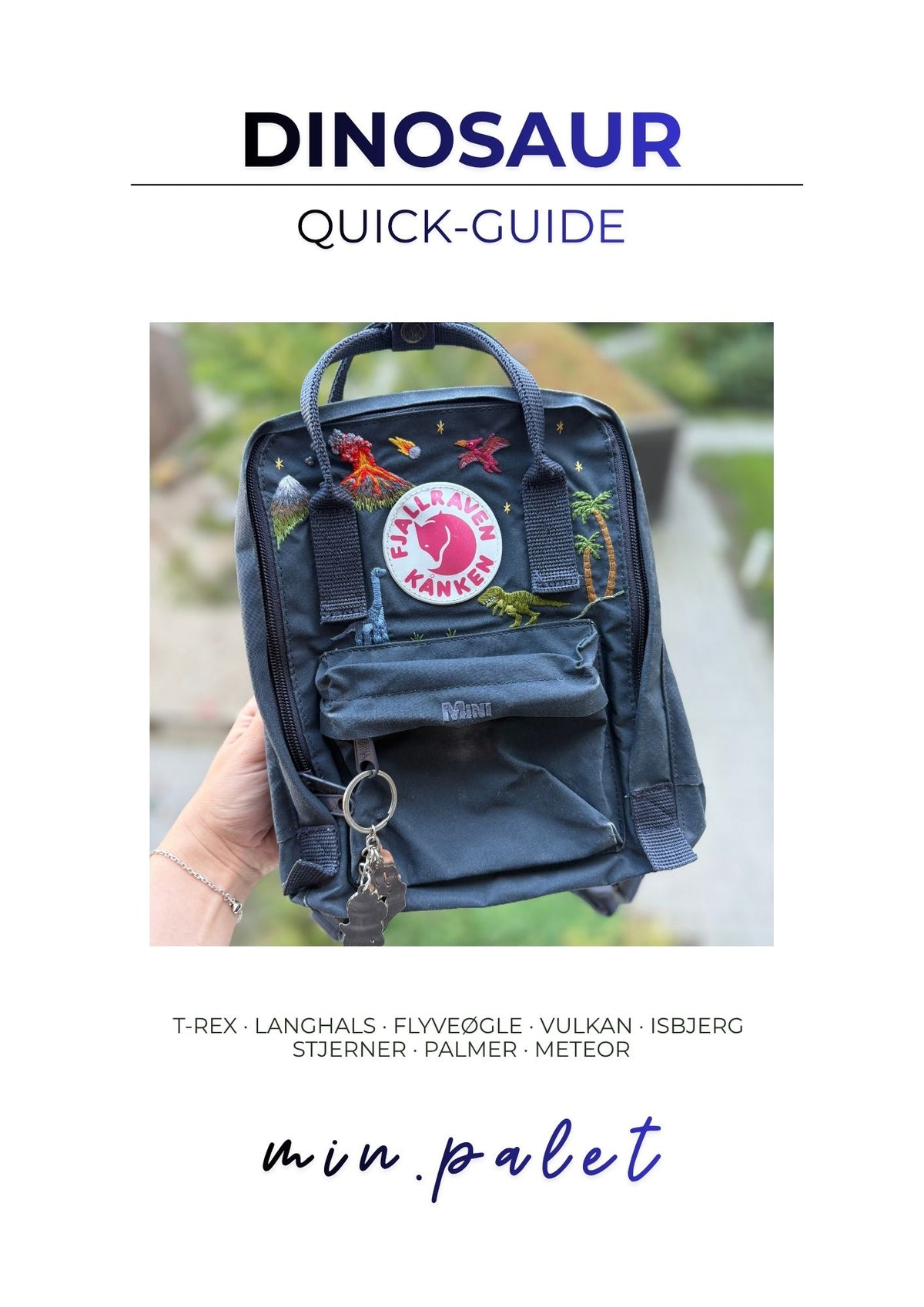 Quick guide til broderi - DINOSAUR
