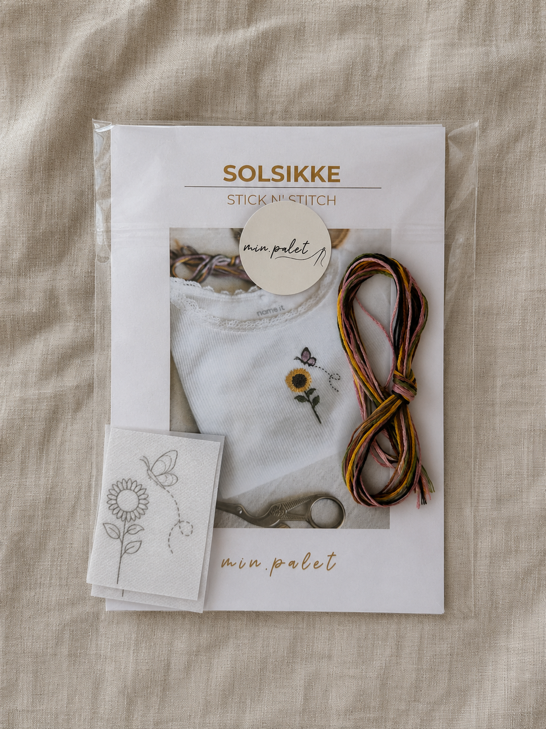 Stick n' Stitch - Solsikke broderikit