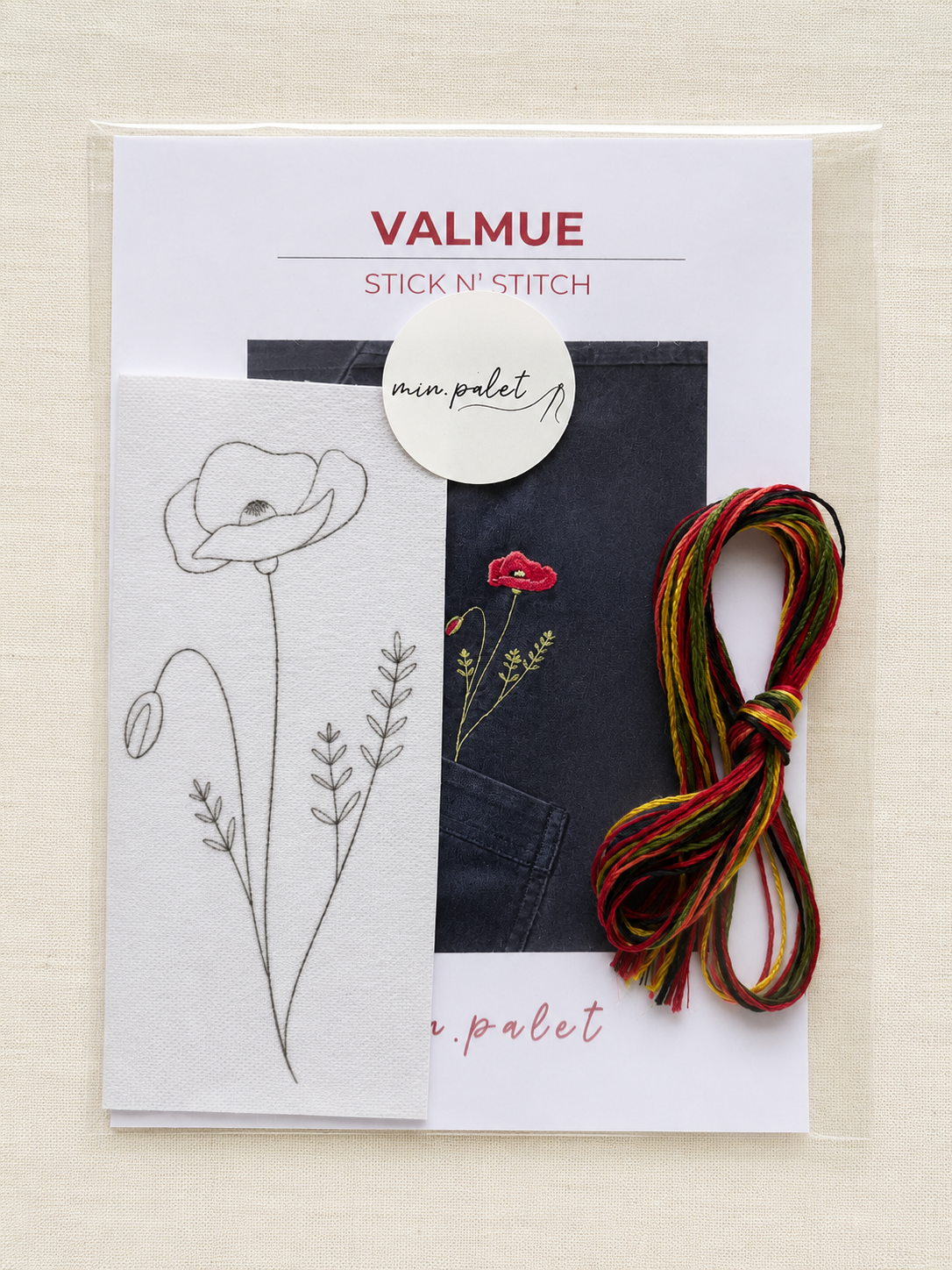 Stick n' Stitch - Valmue broderikit
