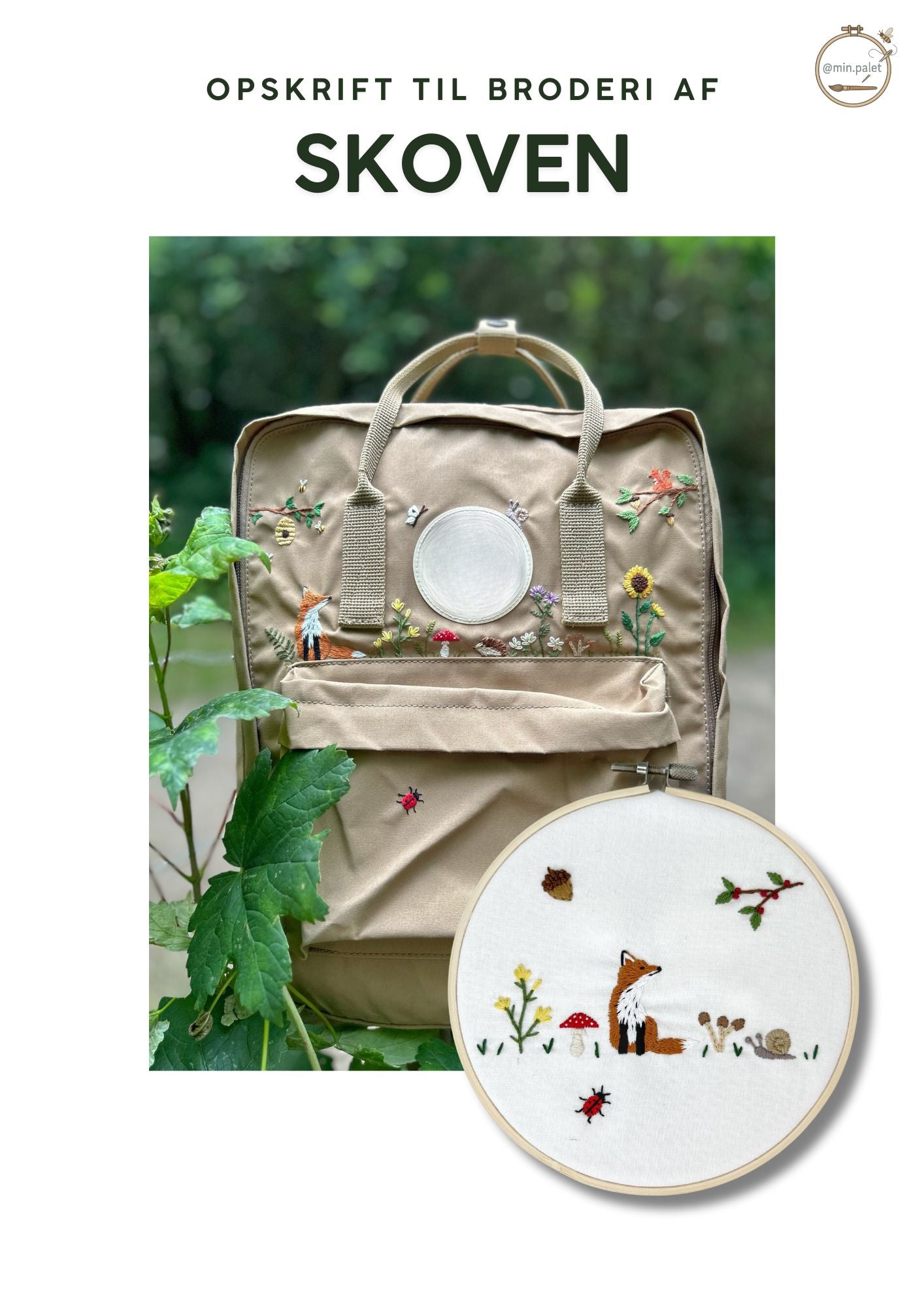 Opskrift til broderi af SKOVEN