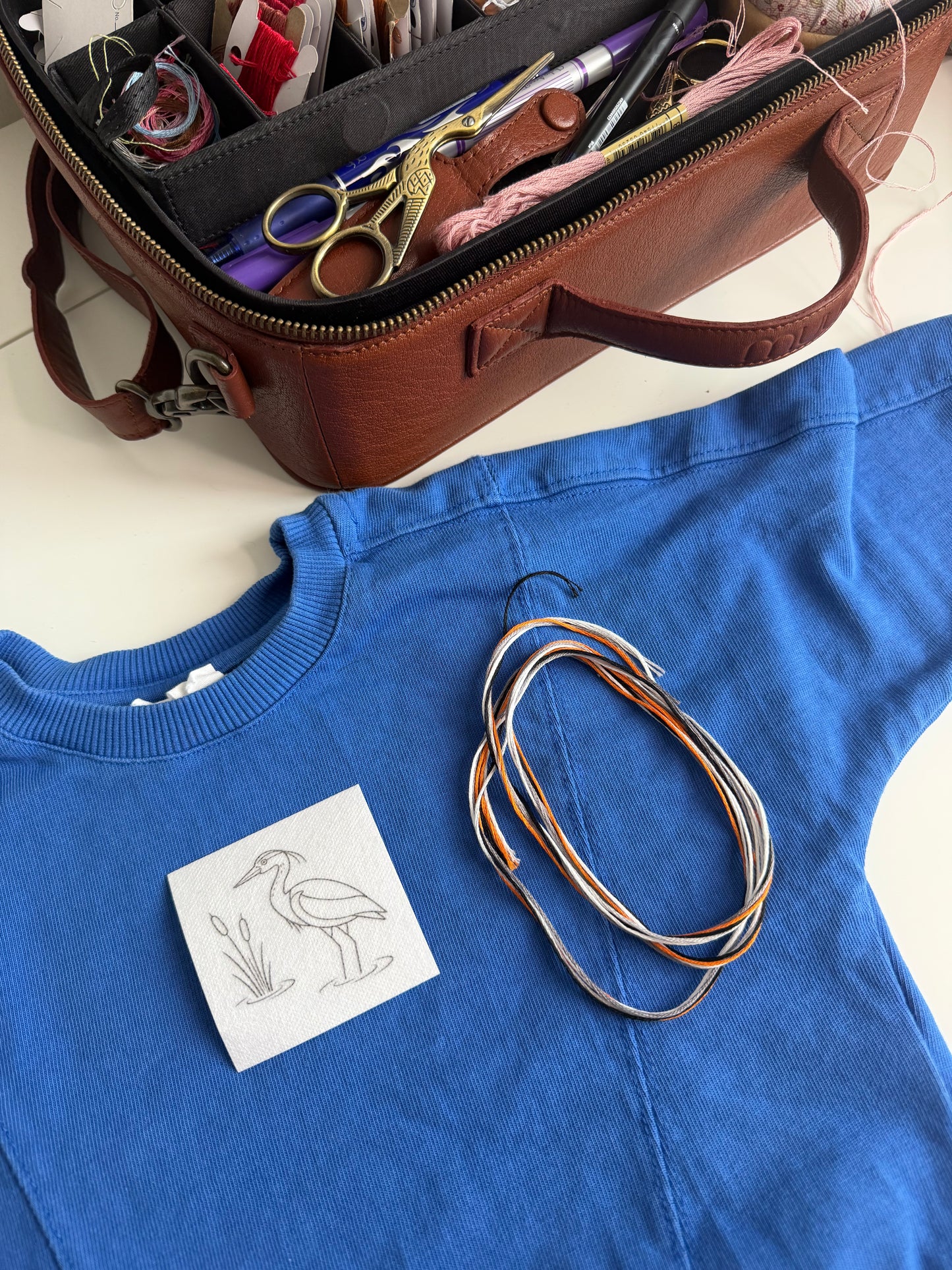 Stick n’ Stitch – Fiskehejre broderikit