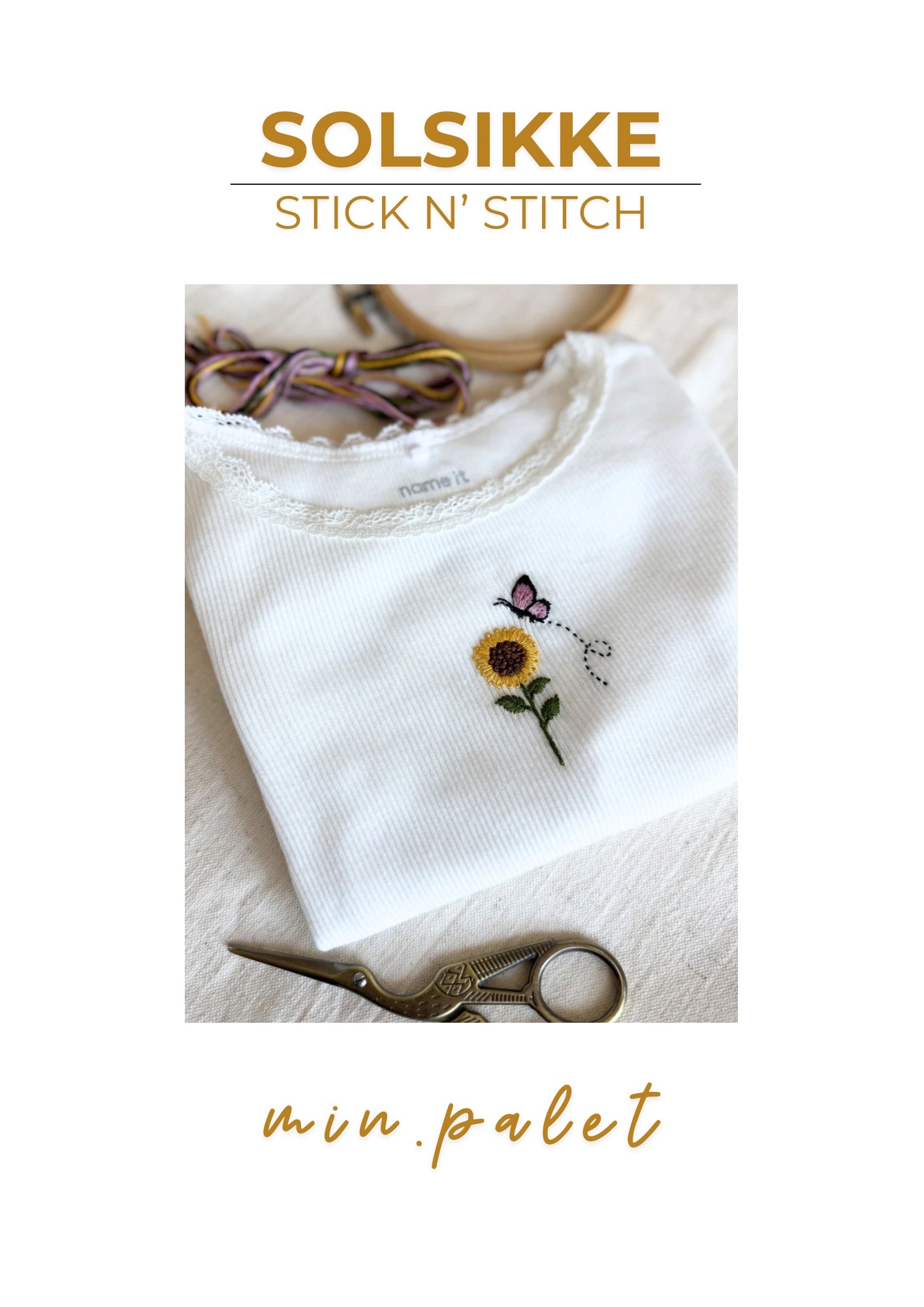 Stick n' Stitch - Solsikke broderikit