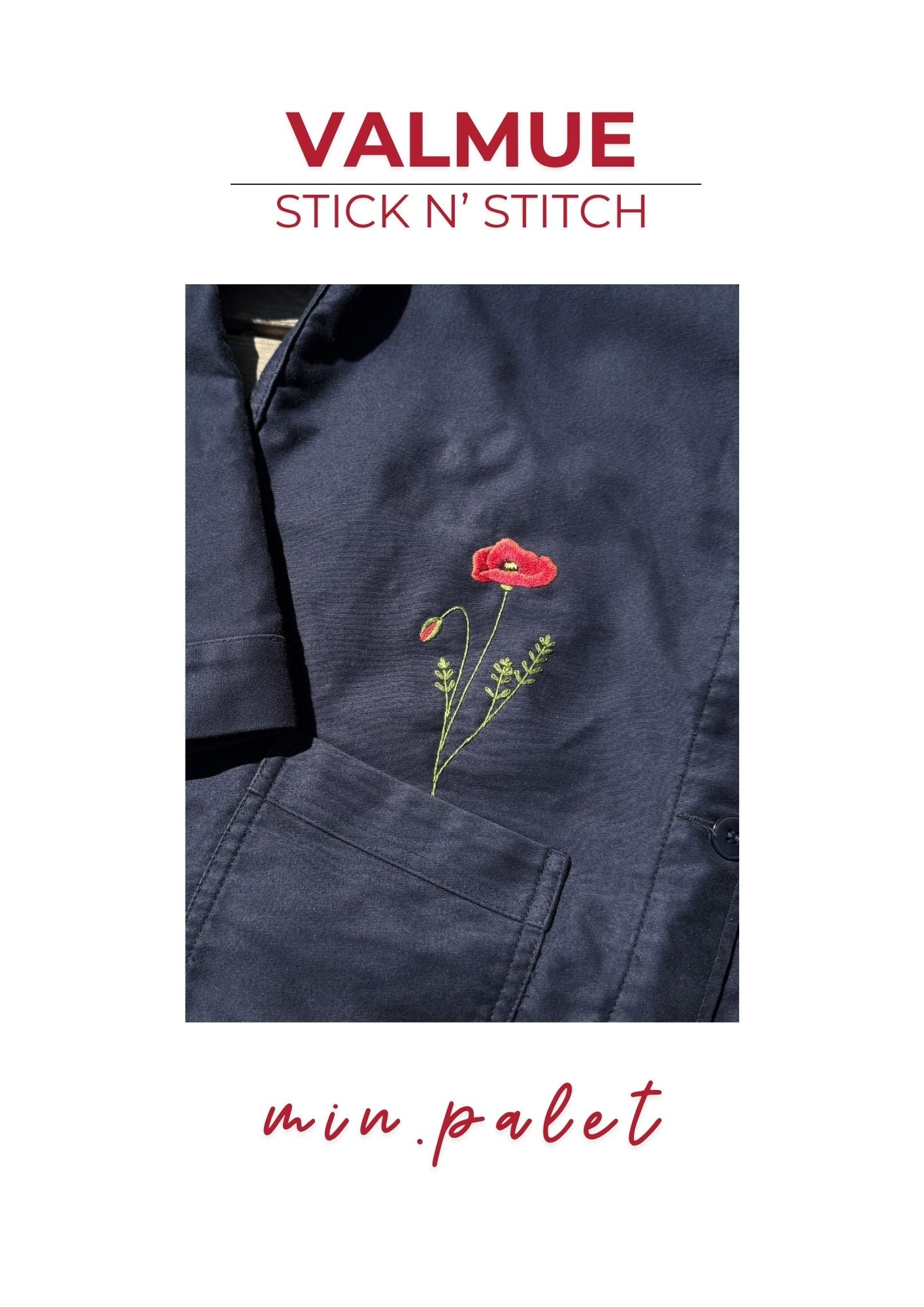 Stick n' Stitch - Valmue broderikit